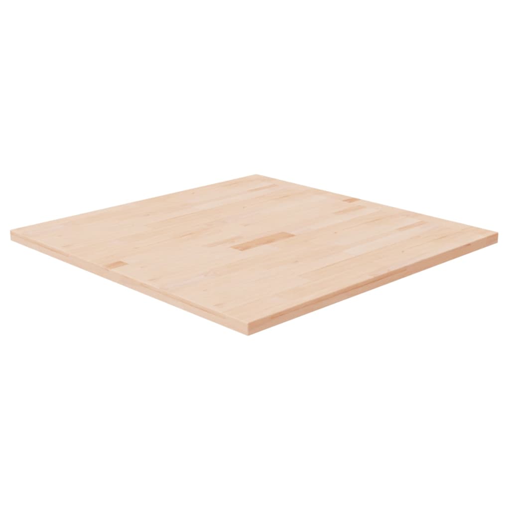 Tischplatte Quadratisch 80X80X2,5 Cm Eichenholz Unbehandelt Natur 80 x 80 x 2.5 cm - Fuer Daheim