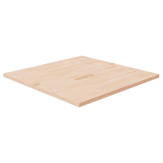 Tischplatte Quadratisch 80X80X2,5 Cm Eichenholz Unbehandelt Natur 80 x 80 x 2.5 cm - Fuer Daheim