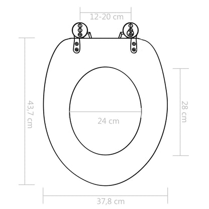 Toilettensitz Mit Deckel Mdf Bambus-Design 1 Nein - Fuer Daheim