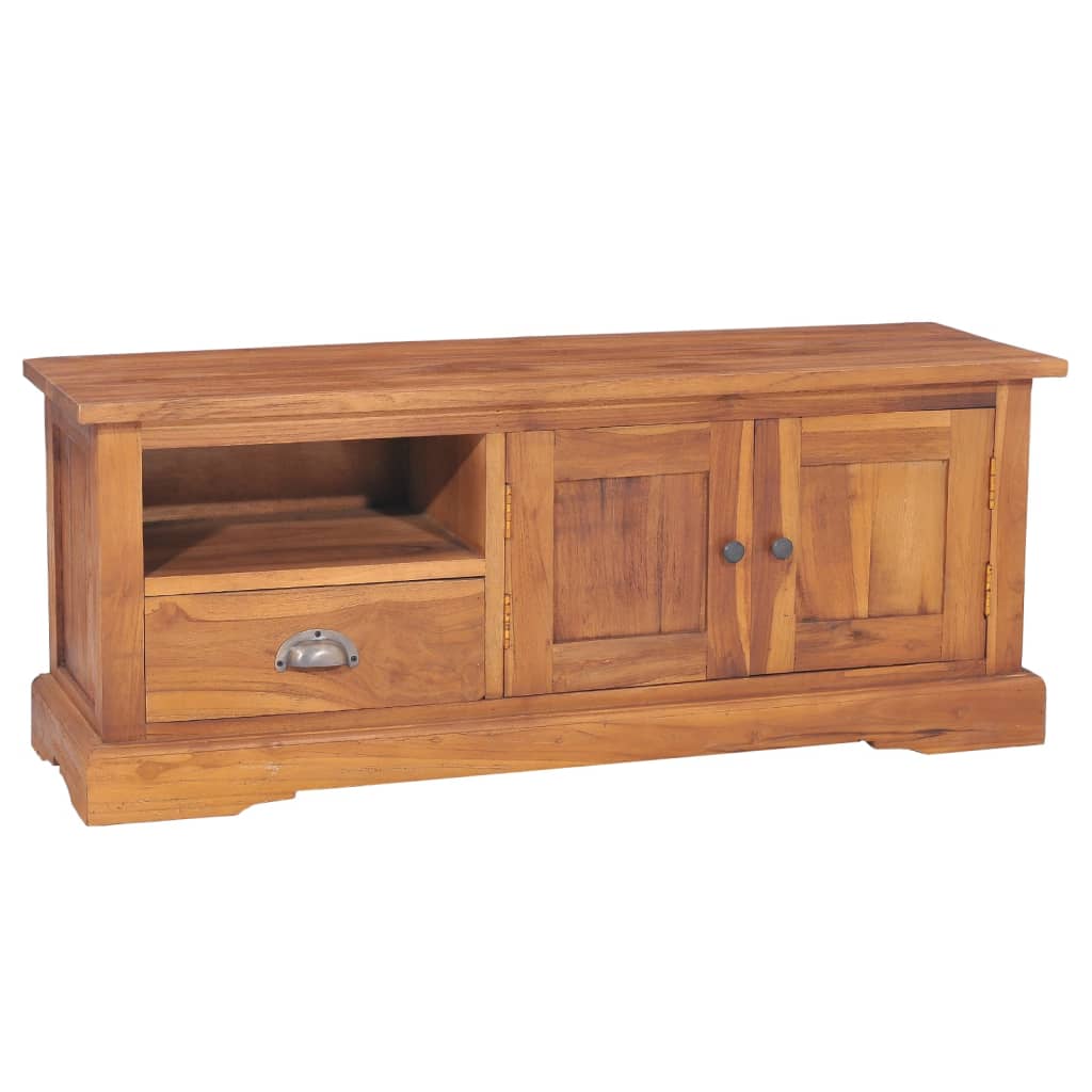 Tv-Schrank 100X30X40 Cm Massivholz Teak - Fuer Daheim