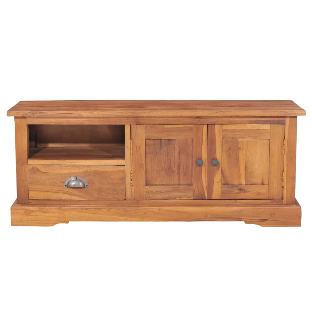 Tv-Schrank 100X30X40 Cm Massivholz Teak - Fuer Daheim