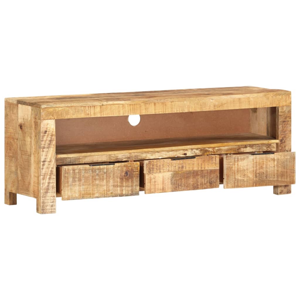 Tv-Schrank 110X30X40 Cm Raues Mangoholz 110 x 30 x 40 cm - Fuer Daheim