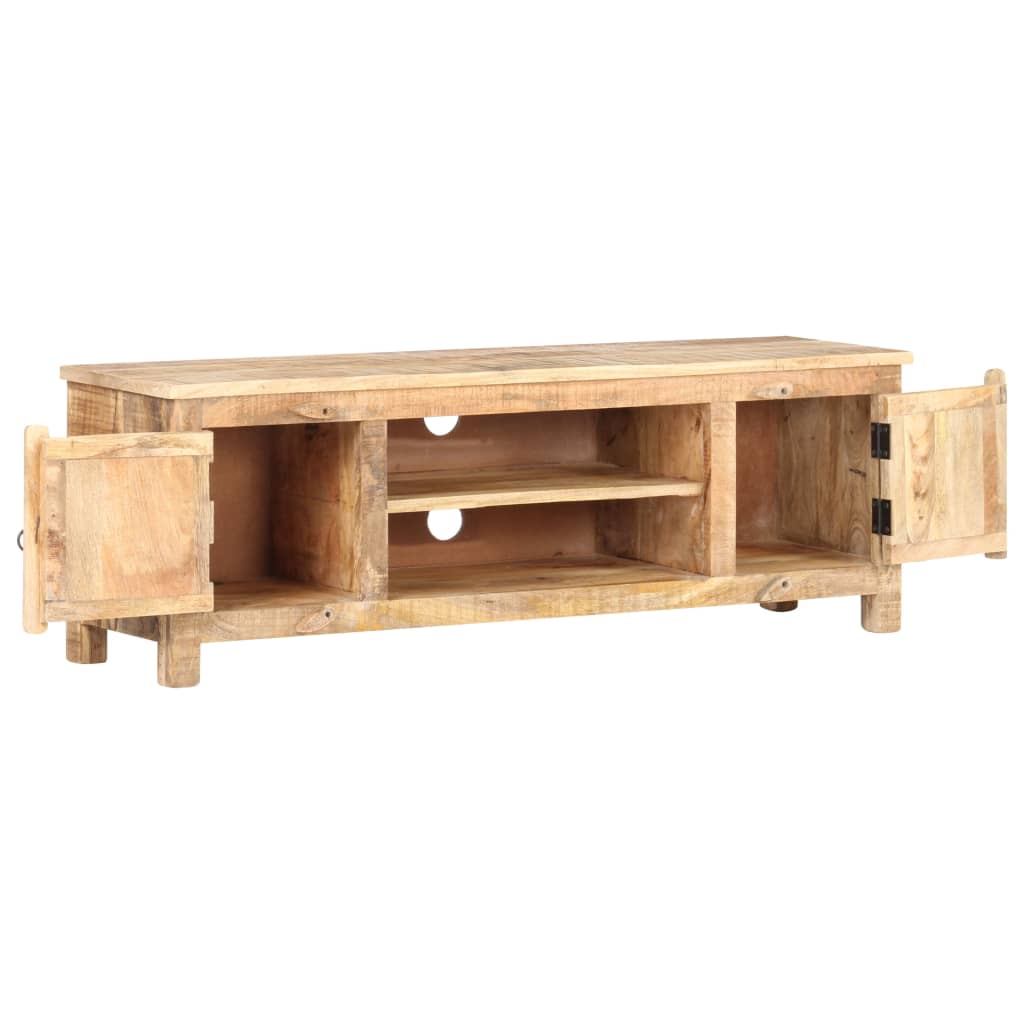 Tv-Schrank 120X30X40 Cm Raues Mangoholz - Fuer Daheim