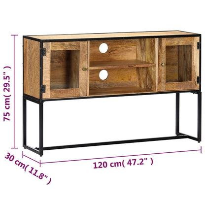 Tv-Schrank 120X30X75 Cm Altholz Massiv - Fuer Daheim