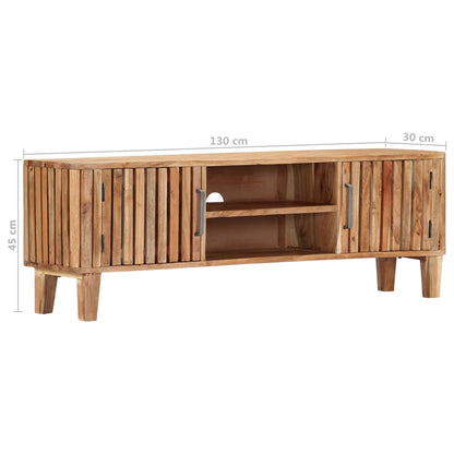 Tv-Schrank 130 X 30 X 45 Cm Akazie Massivholz - Fuer Daheim