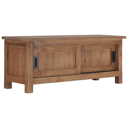 Tv-Schrank 90×30×35 Cm Massivholz Teak - Fuer Daheim