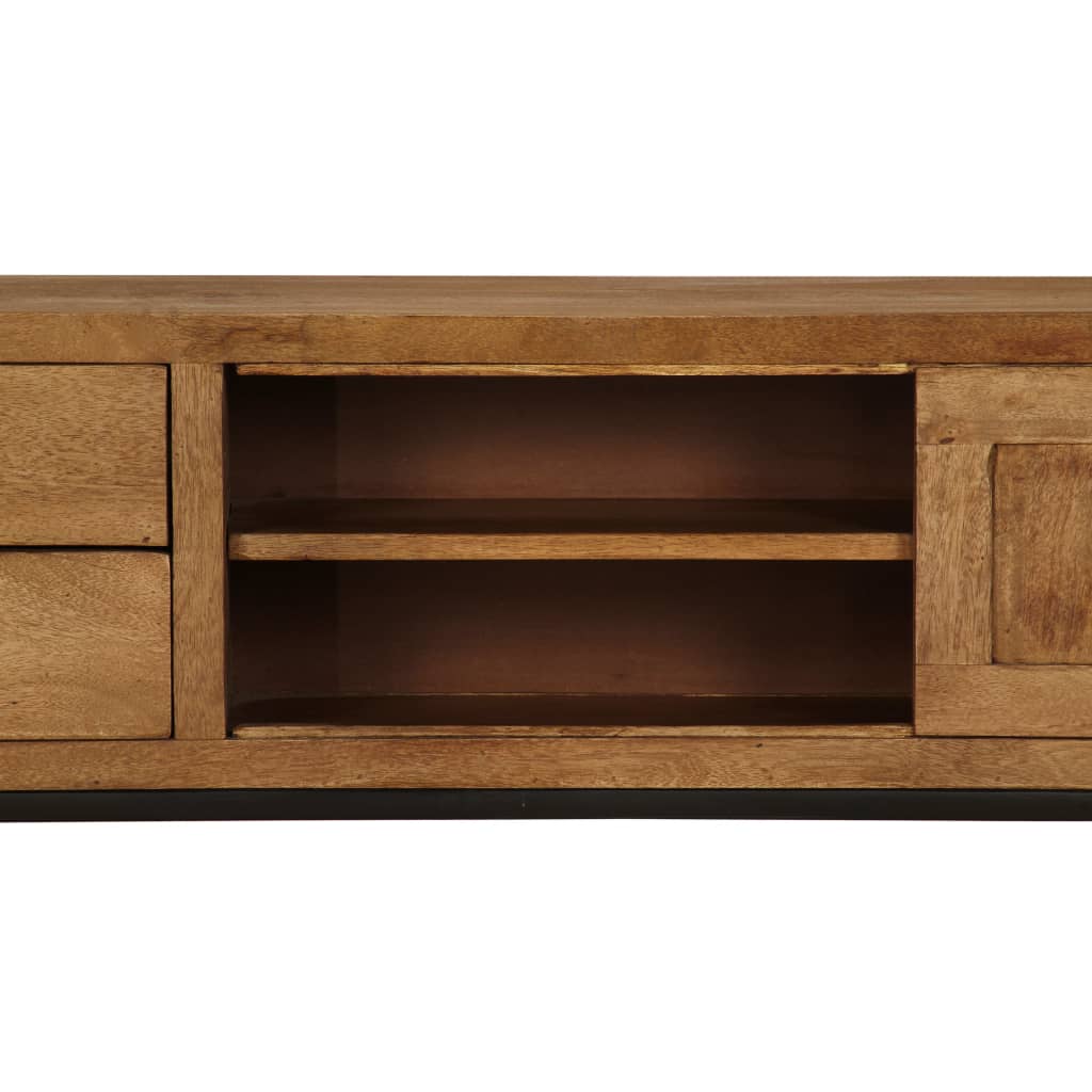 Tv-Schrank Mangoholz Massiv 140 X 30 X 40 Cm - Fuer Daheim