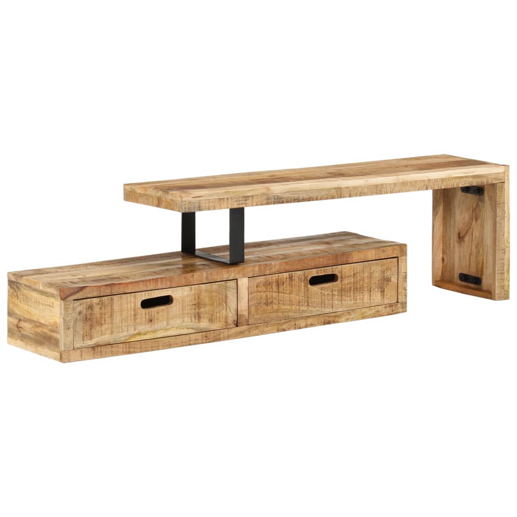 Tv-Schrank Massivholz Mango 112 x 30 x 40 cm massives Mangoholz - Fuer Daheim