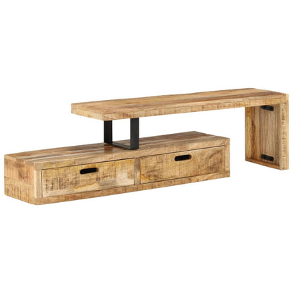 Tv-Schrank Massivholz Mango 112 x 30 x 40 cm massives Mangoholz - Fuer Daheim