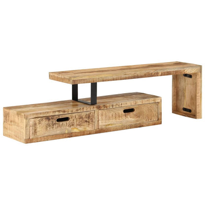 Tv-Schrank Massivholz Mango 112 x 30 x 40 cm massives Mangoholz - Fuer Daheim