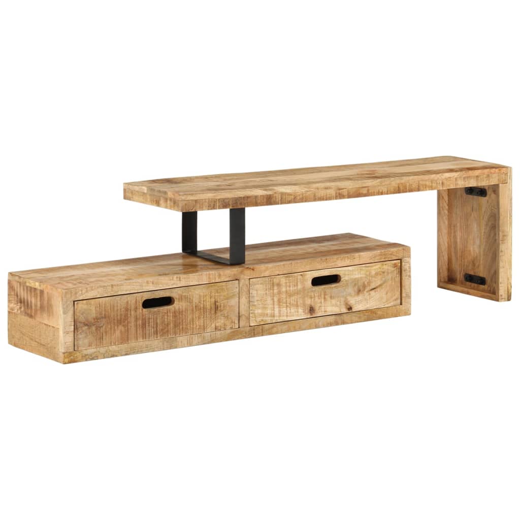 Tv-Schrank Massivholz Mango 112 x 30 x 40 cm massives Mangoholz - Fuer Daheim