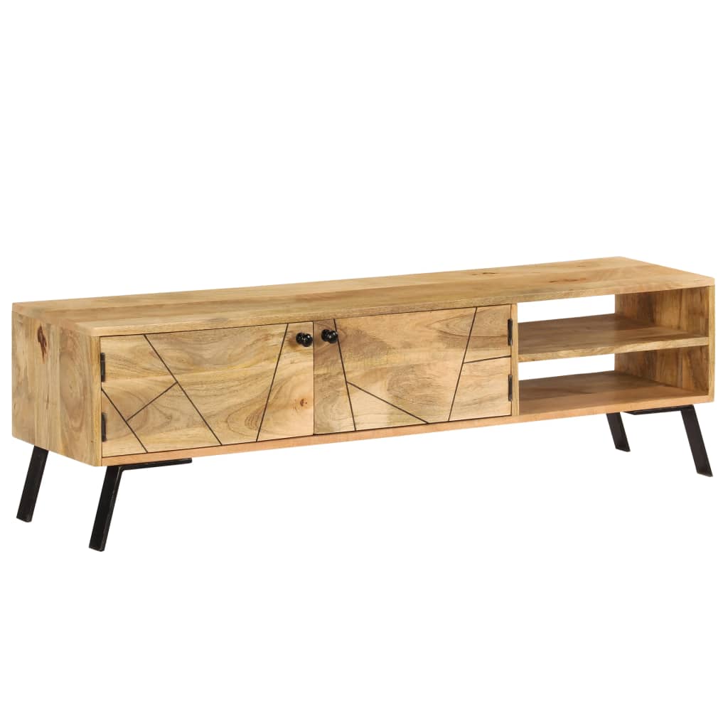 Tv-Schrank Massivholz Mango 140X30X40 Cm - Fuer Daheim