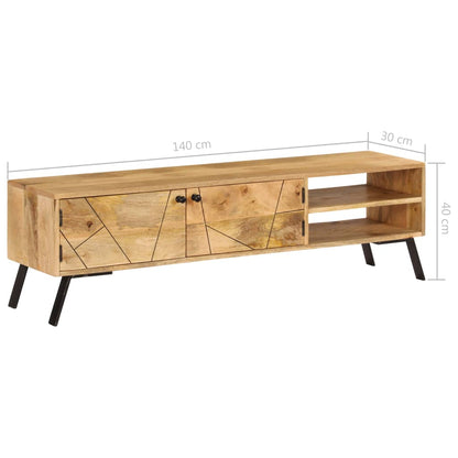 Tv-Schrank Massivholz Mango 140X30X40 Cm - Fuer Daheim