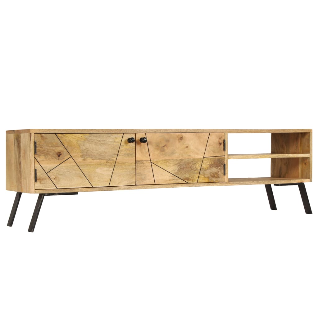 Tv-Schrank Massivholz Mango 140X30X40 Cm - Fuer Daheim