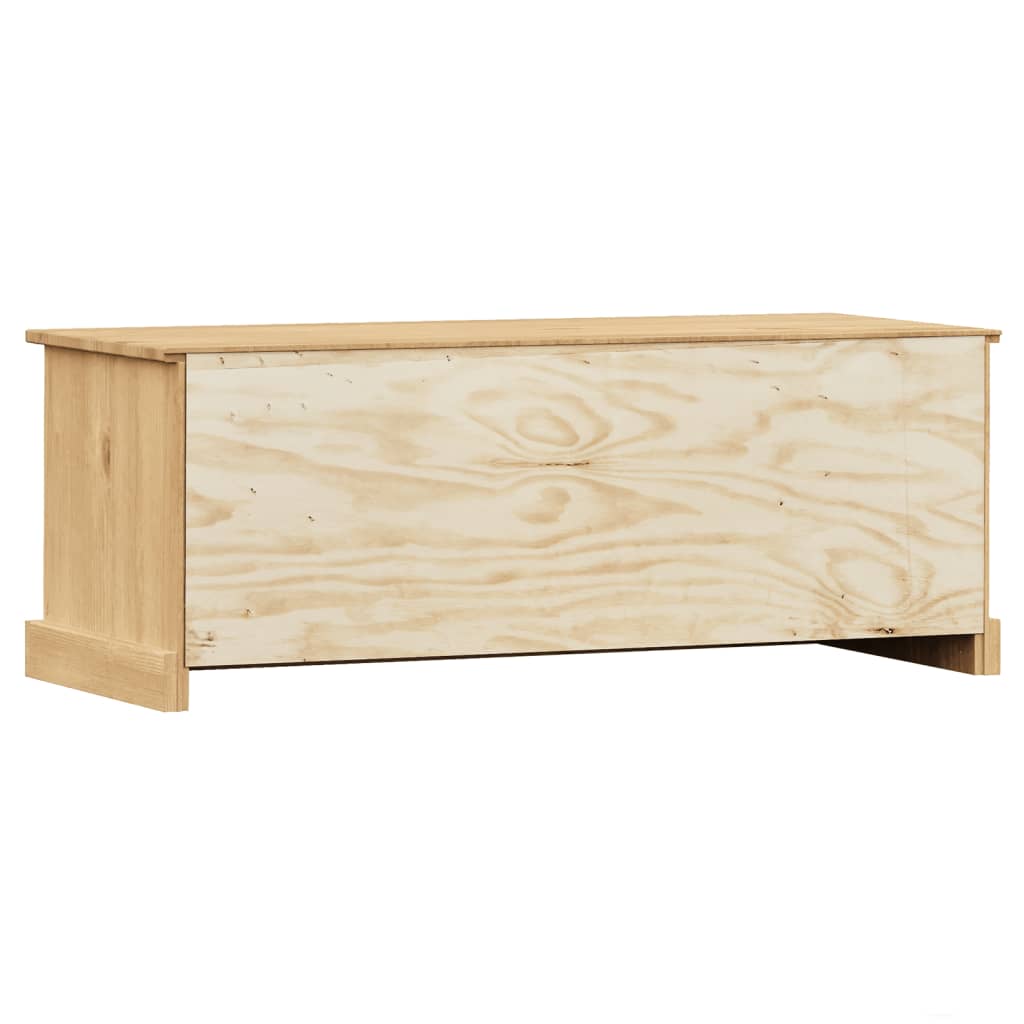 Tv-Schrank Vigo 106X40X40 Cm Massivholz Kiefer Braun - Fuer Daheim