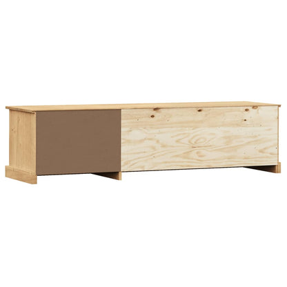 Tv-Schrank Vigo 156X40X40 Cm Massivholz Kiefer Braun - Fuer Daheim