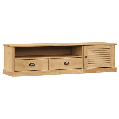 Tv-Schrank Vigo 156X40X40 Cm Massivholz Kiefer Braun - Fuer Daheim