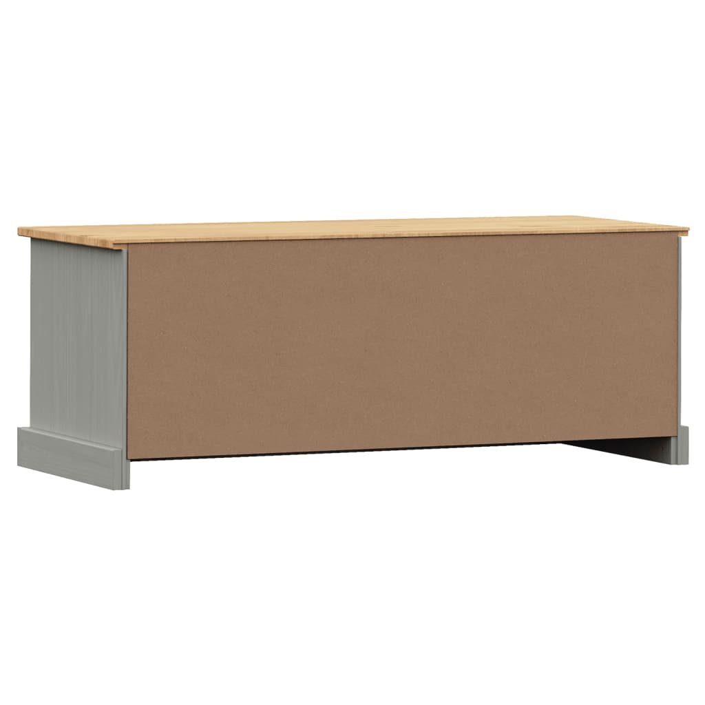 Tv-Schrank Vigo Grau 106X40X40 Cm Massivholz Kiefer - Fuer Daheim