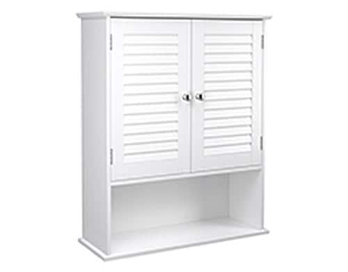 Vasagle Wandschrank, Weiss, 20cm x 70cm x 60cm - Fuer Daheim