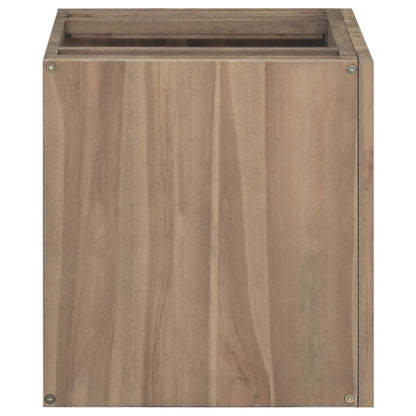 Wand-Badschrank 60X39X40 Cm Massivholz Teak 60 x 39 x 40 cm - Fuer Daheim