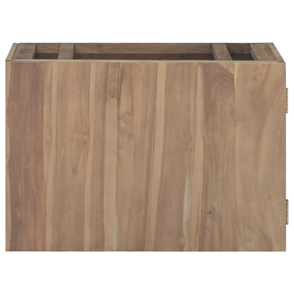 Wand-Badschrank 60X39X40 Cm Massivholz Teak 60 x 39 x 40 cm - Fuer Daheim