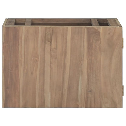 Wand-Badschrank 60X39X40 Cm Massivholz Teak 60 x 39 x 40 cm - Fuer Daheim