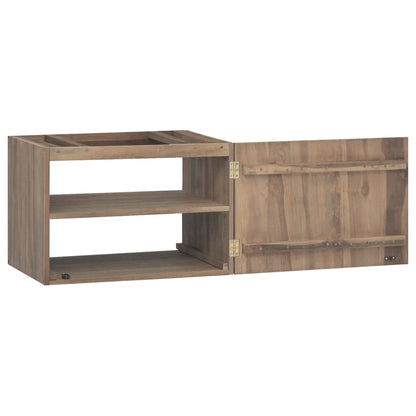 Wand-Badschrank 60X39X40 Cm Massivholz Teak 60 x 39 x 40 cm - Fuer Daheim