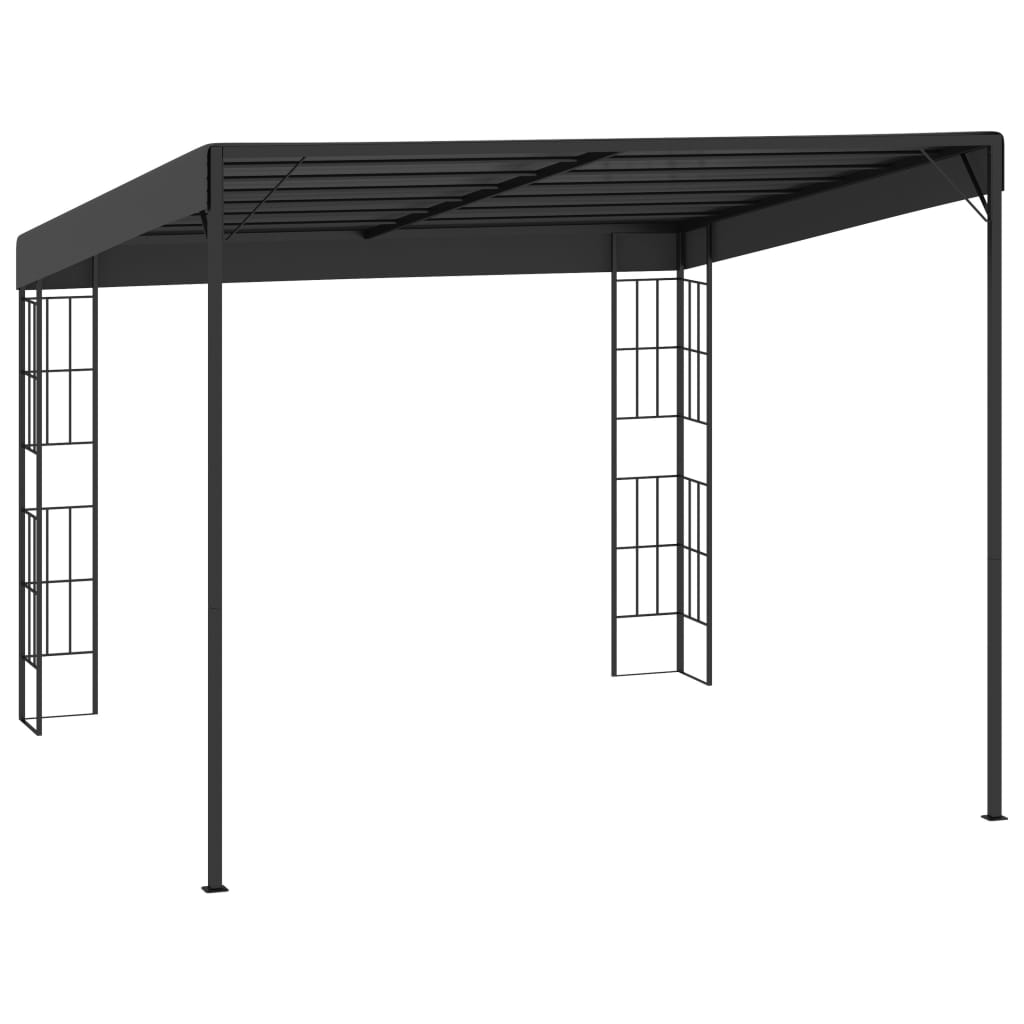 Wand-Pavillon 3X3 M Anthrazit Stoff 3 x 3 m - Fuer Daheim