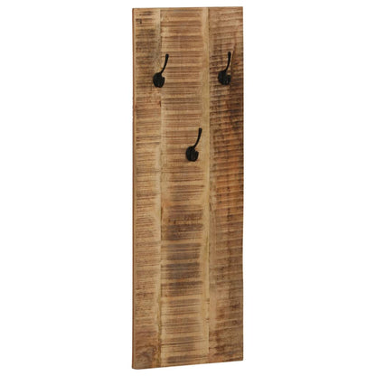 Wandgarderobe 2 Stk. Mangoholz Massiv 36X110X3 Cm - Fuer Daheim