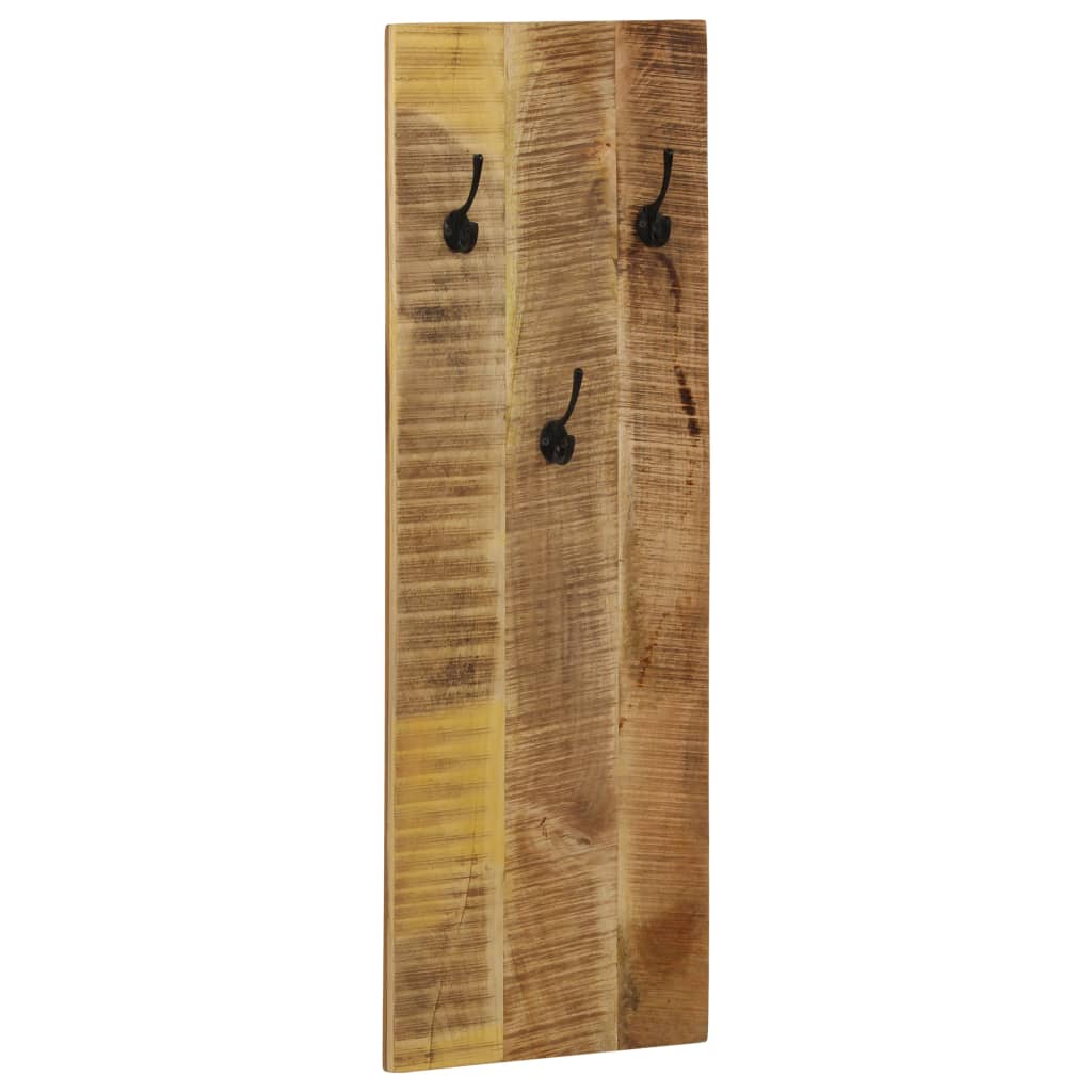 Wandgarderobe 2 Stk. Mangoholz Massiv 36X110X3 Cm - Fuer Daheim