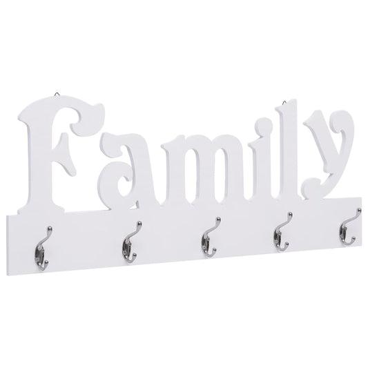 Wandgarderobe Family 74 X 29,5 Cm Weiß (Familie) - Fuer Daheim
