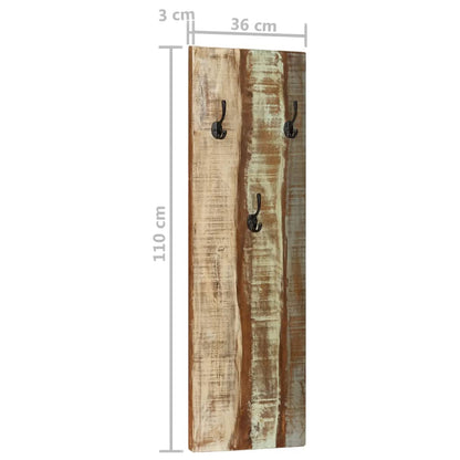 Wandgarderoben 2 Stk. 36X3X110 Cm Altholz Massiv recyceltes Massivholz - Fuer Daheim