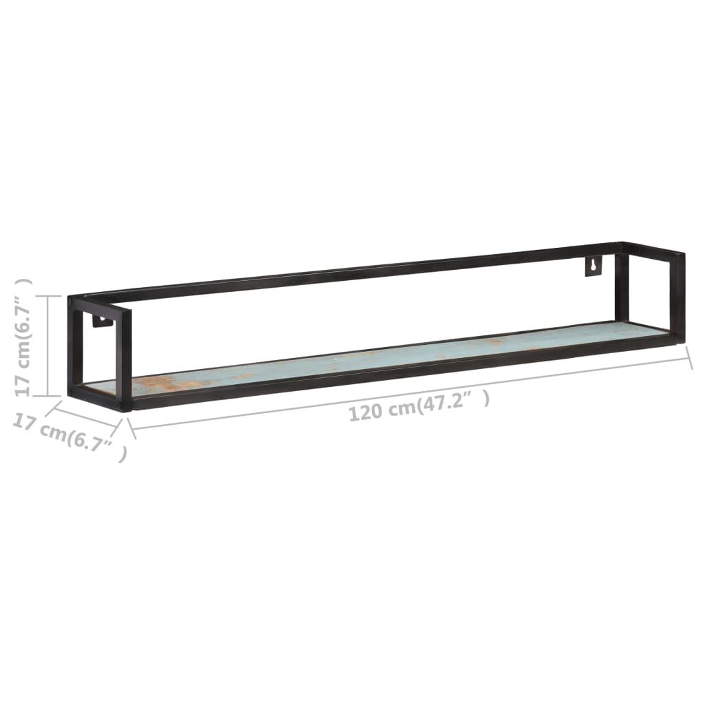 Wandregale 2 Stk. 120 Cm Altholz Massiv recyceltes Massivholz - Fuer Daheim