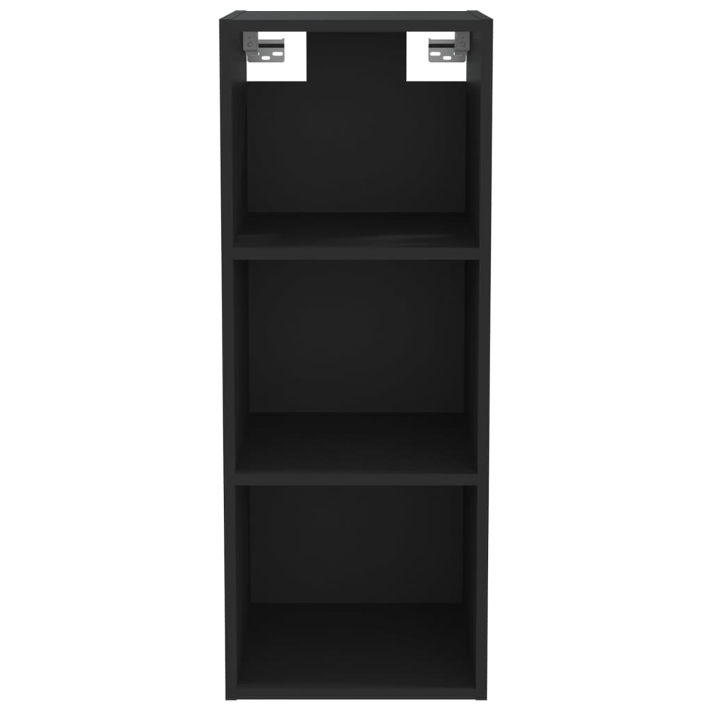 Wandschrank Schwarz 34,5X32,5X90 Cm Holzwerkstoff - Fuer Daheim