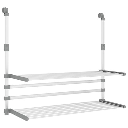 Wäschetrockner Für Balkon 89X25X(60-95) Cm Aluminium 89 x 25 x 95 cm - Fuer Daheim