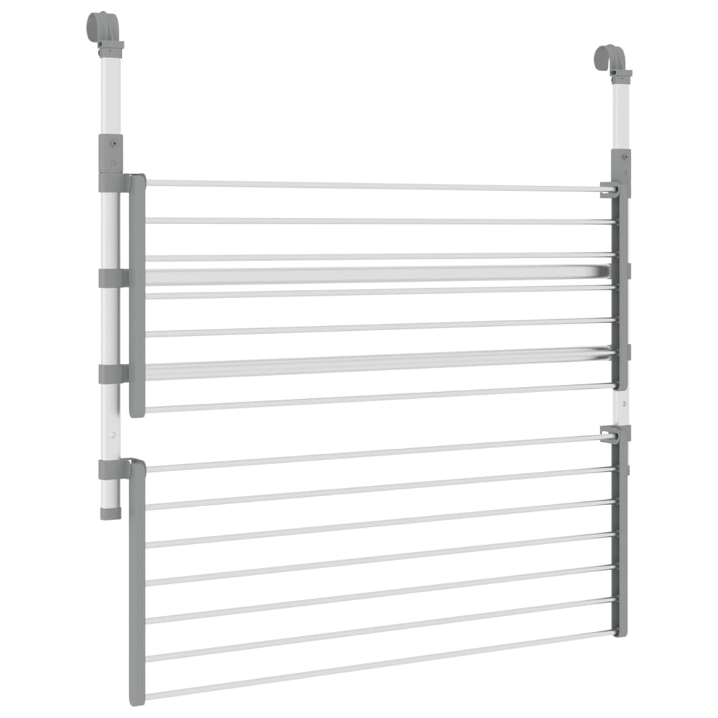 Wäschetrockner Für Balkon 89X25X(60-95) Cm Aluminium 89 x 25 x 95 cm - Fuer Daheim