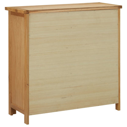 Weinschrank Für 11 Flaschen 80 X 32 X 80 Cm Eiche Massivholz Braun - Fuer Daheim