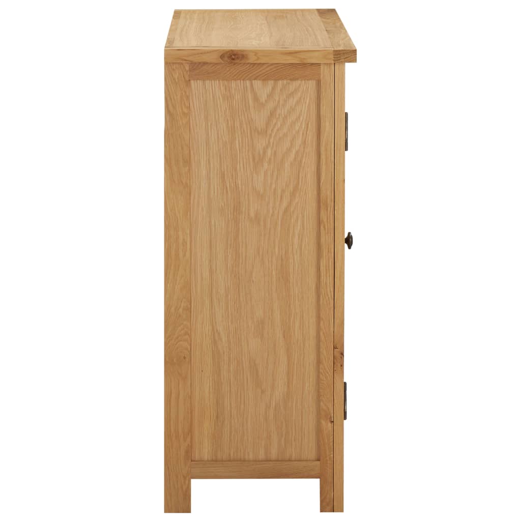 Weinschrank Für 11 Flaschen 80 X 32 X 80 Cm Eiche Massivholz Braun - Fuer Daheim