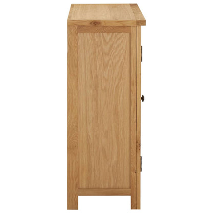 Weinschrank Für 11 Flaschen 80 X 32 X 80 Cm Eiche Massivholz Braun - Fuer Daheim