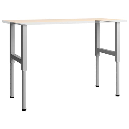 Werkbankgestell Verstellbar 2 Stk. Metall 55X(69-95,5) Cm Grau 55 x 95.5 cm - Fuer Daheim