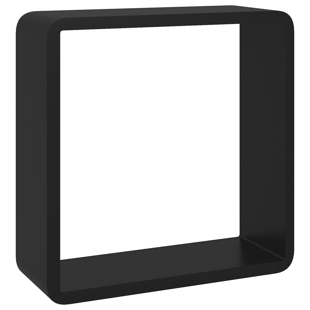 Würfelregale 3 Stk. Schwarz Mdf 28 x 10 x 28 cm - Fuer Daheim